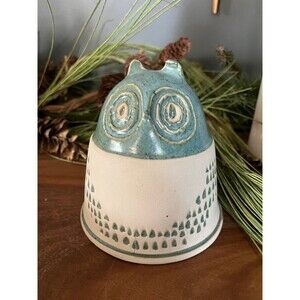 Bennington Vermont Cooperative #1540 David Gil design Owl pottery bank